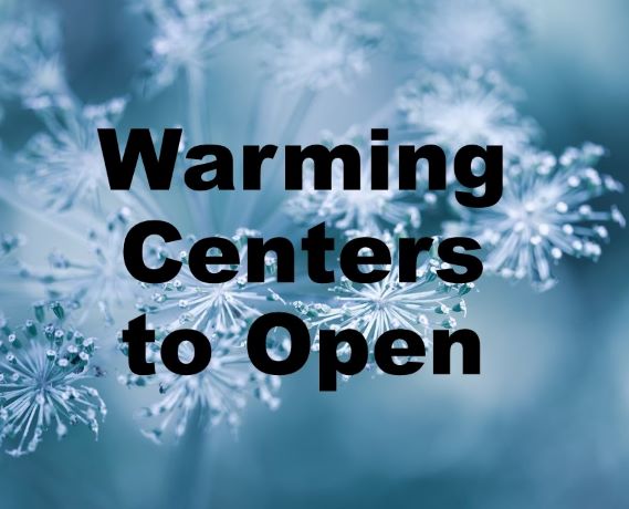 DeKalb County releases a list of warming centers. 